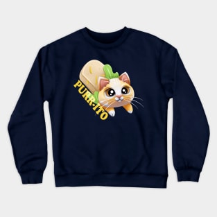 Purr-ito cute Cat Burrito Crewneck Sweatshirt